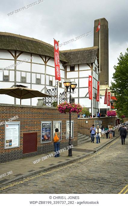 Exterior of The Globe Theatre, Bankside, London, England, United Kingdom, Europe