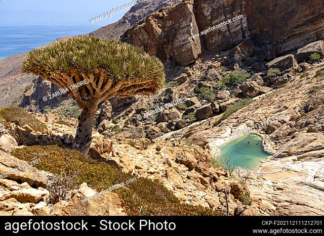 infinity pool inside of mountaines of Socotra island (CTK Photo/Ondrej Zaruba)
