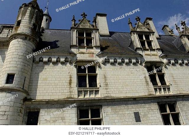 France, the castle of Loches in Indre et Loire