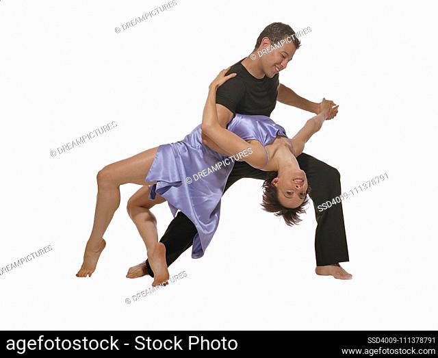 Professional dancers dancing