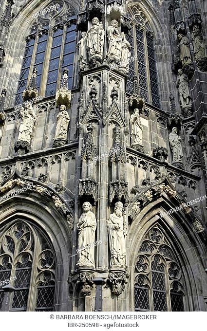 Detail of the cathedral of Aachen, North Rhine-Westphalia, Germany