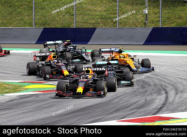 # 33 Max Verstappen (NED, Red Bull Racing), # 44 Lewis Hamilton (GBR, Mercedes-AMG Petronas F1 Team), # 11 Sergio Perez (MEX, Red Bull Racing)