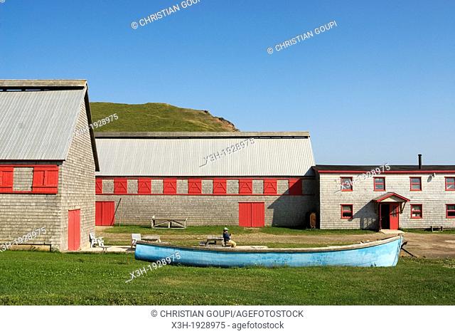 Fumoir d'Antan, a traditional herring smokehouse, Pointe-Basse, Havre aux Maisons island, Magdalen Islands, Gulf of Saint Lawrence, Quebec province, Canada