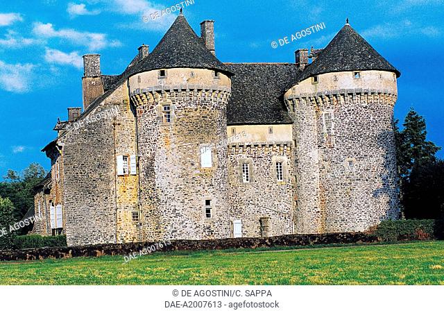 La Vigne Castle (15th century), Ally, Auvergne, France