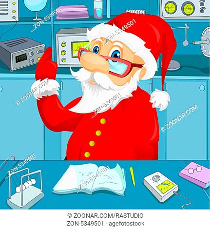 Cartoon Character Santa Claus. Vector EPS 10