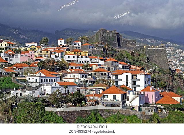 Portugal, Madeira, Funchal, Stadtansicht, Burg, Fortaleza do Pico