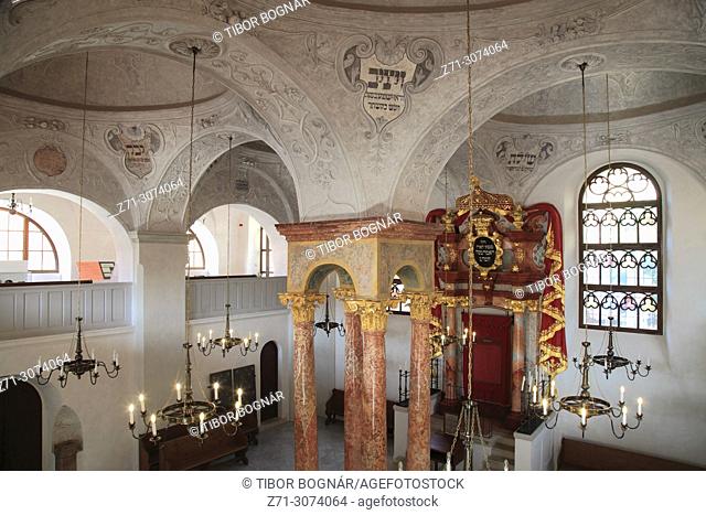 Czech Republic, Moravia, Mikulov, Synagogue, interior,