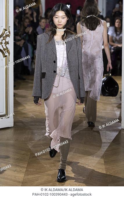 JOHN GALLIANO‚Äã runway show during Paris Fashion Week, Pret-a-Porter Autumn Winter 2018 - 2019 collection - Paris, France 04/03/2018