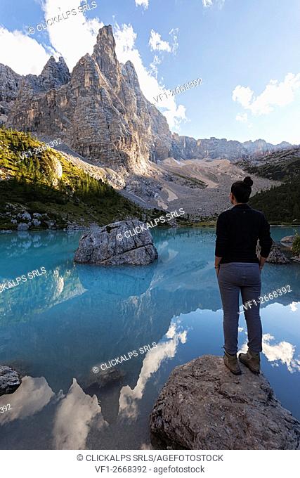 Sorapis Lake, Dolomites, Cortina d'Ampezzo, Belluno, Italy
