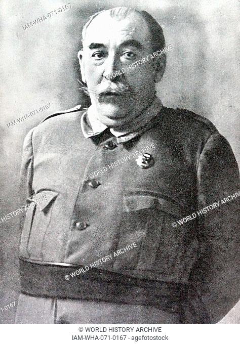 Andrés Saliquet Zumeta, 1877 -1959. Spanish General who participated in the failed coup against the Second Republic, which led to the Spanish civil War