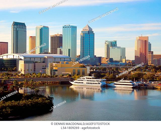 Tampa Florida City Skyline FL