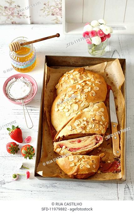 Strawberry and almond bread