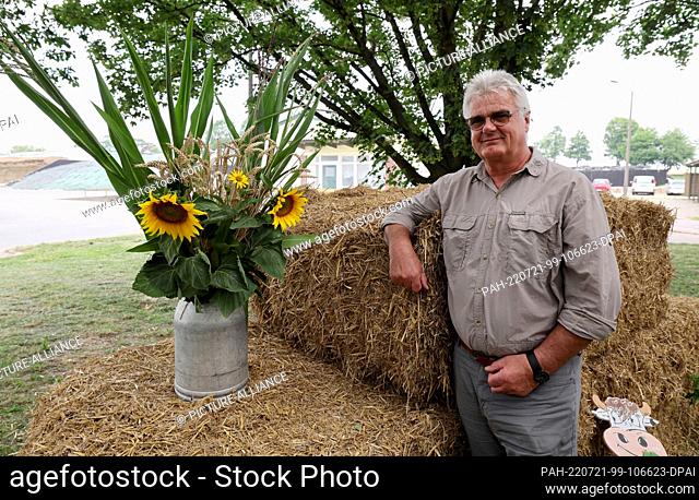 21 July 2022, Mecklenburg-Western Pomerania, Lüssow: Detlef Kurreck, President of the Mecklenburg-Vorpommern State Farmers' Association