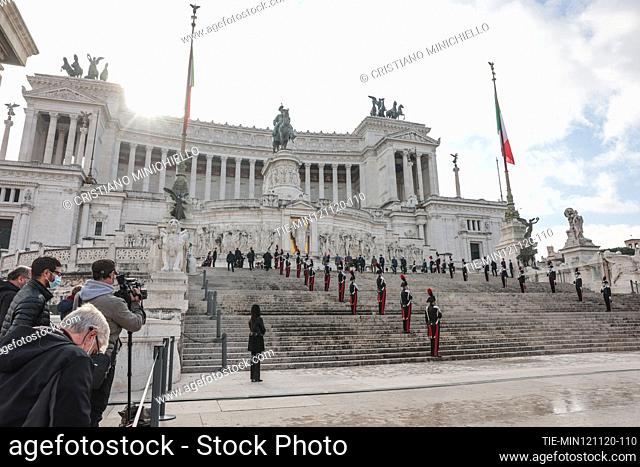 Celebration for the 17th anniversary of the Nassiriya massacre at the Altar of the Fatherland , Rome, ITALY-12-11-2020