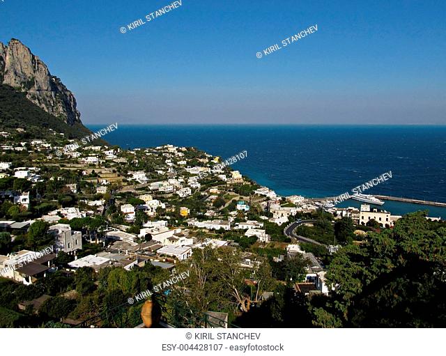 Capri view of Marina Grande