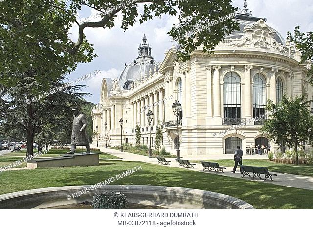 France, Paris, Petit palace, park, capital, 'small palace', buildings, construction, builds 1900, architecture, sight, symbol, city-dweller-ice destination