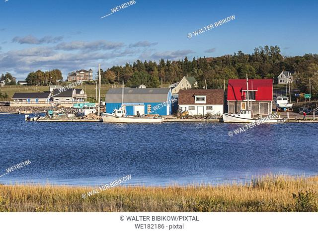 Canada, Prince Edward Island, Stanley Bridge, small fishing harbor