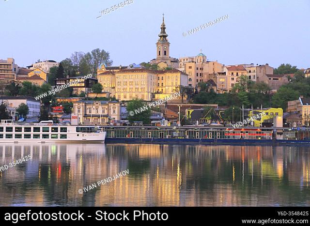 Belgrade as Seen from Sava River, Serbia