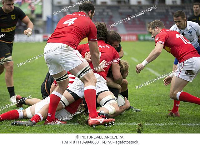 17 November 2018, France (France), Marseille: Qualifying game for the Rugby World Cup 2019 in Japan between Germany and Canada on 17.11