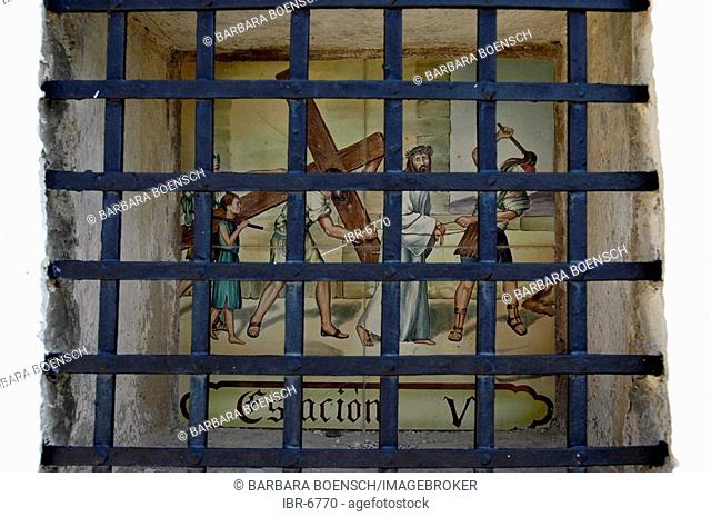 Station of the cross, Polop, Costa Blanca, Spain, religion