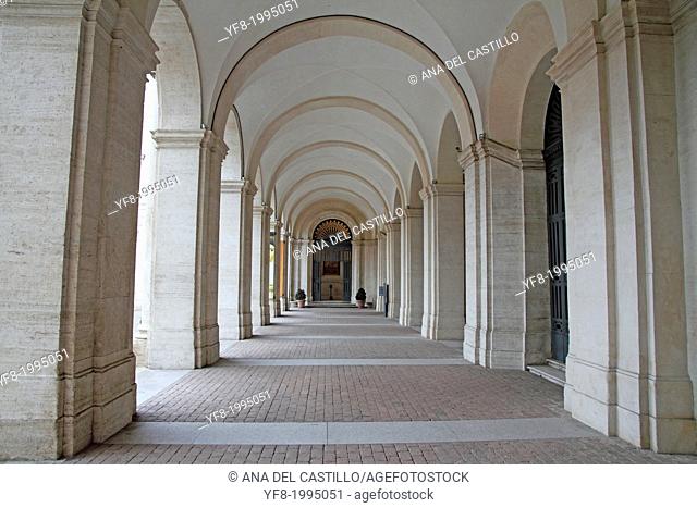Courtyard Barberini Palace, Palazzo Barberini (Galleria Nazionale d'Arte Antica) in Rome, Italy