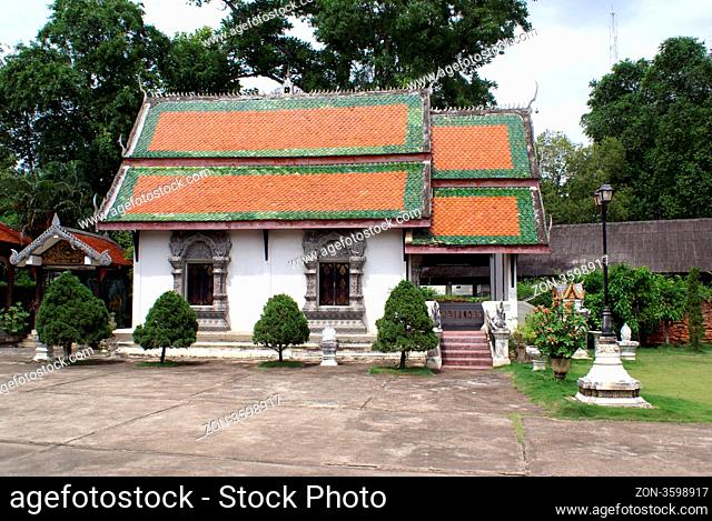 Small buddhist temple in at, Lampang, Thailand