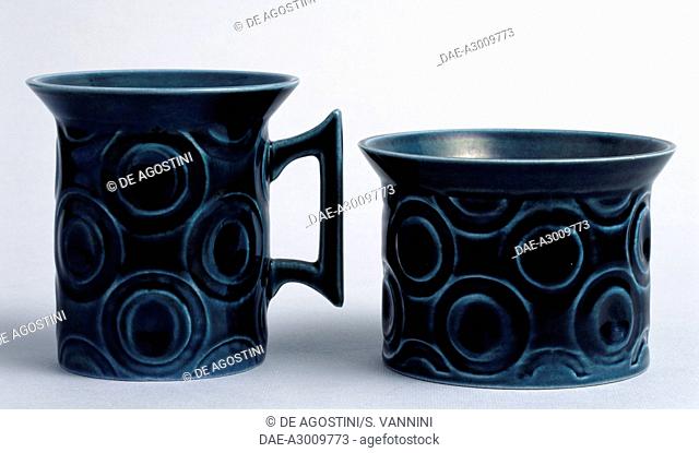 Mug, Jupiter series, 1960s, ceramic, Portmeirion Potteries manufacture, Stoke-on-Trent, England, 20th century