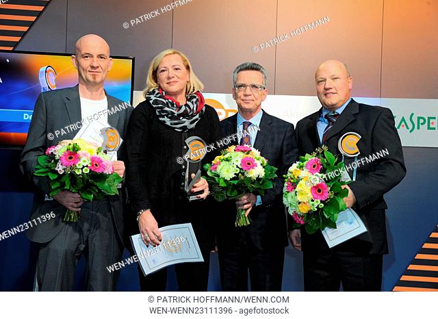 'XY-Preis – Gemeinsam gegen das Verbrechen' award ceremony at ZDF-Hauptstadtstudio in Mitte. Featuring: Manfred Berger, Manuela Droste, Dr