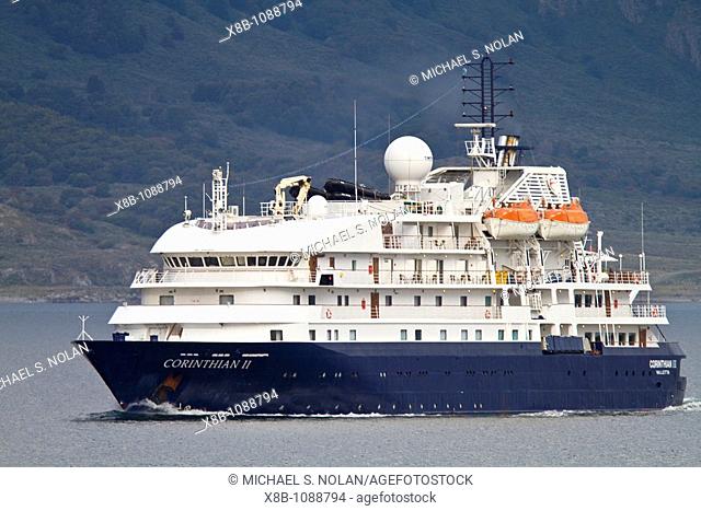 Expedition ship Corinthian II operating from Ushuaia, Argentina to the Antarctic Peninsula in Antarctica, Southern Ocean  MORE INFO Lindblad Expeditions...
