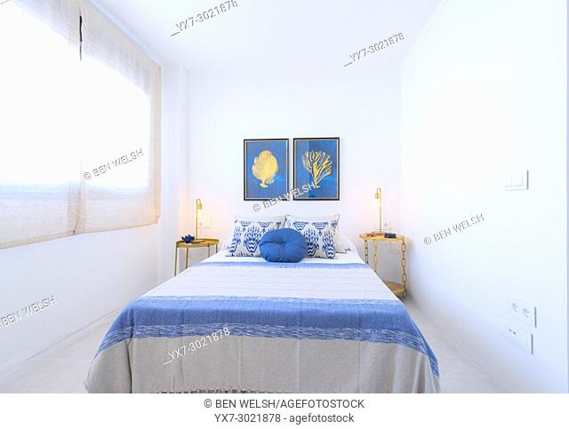 Bedroom, Indoor real estate. Malaga, Andalusia, Spain