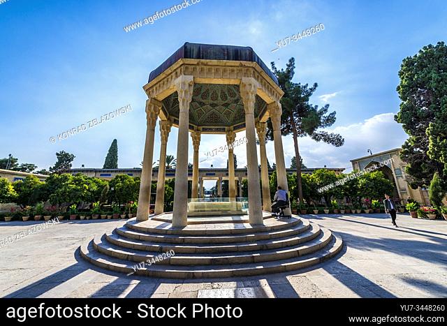 Pavilion over Tomb of Hafez memorial hall called Hafezieh in Shiraz city, capital of Fars Province in Iran