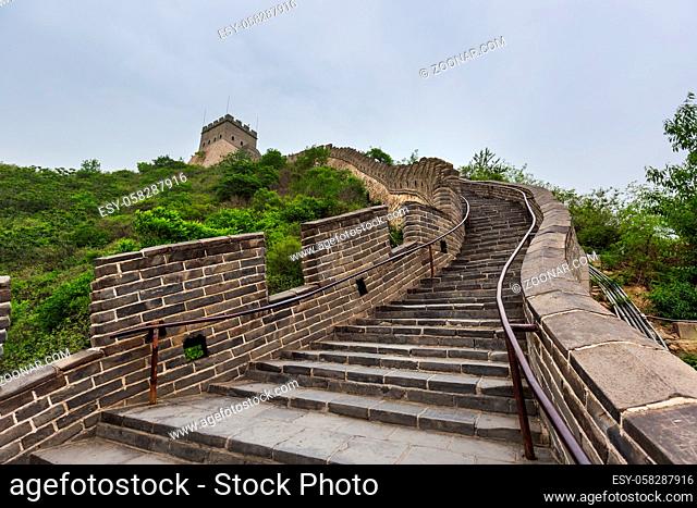 Great Wall of China at Badaling - Beijing - travel and architecture background