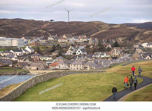 Images of Lerwick, Scotland. Lerwick is the main port of the Shetland Islands, located more than 100 miles off the north coast of mainland Scotland on the east...