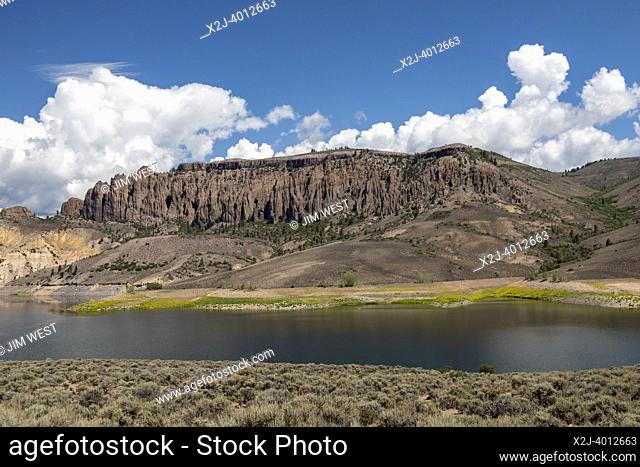 Gunnison, Colorado - The Dillon Pinnacles above Blue Mesa Reservoir in Curecanti National Recreation Area