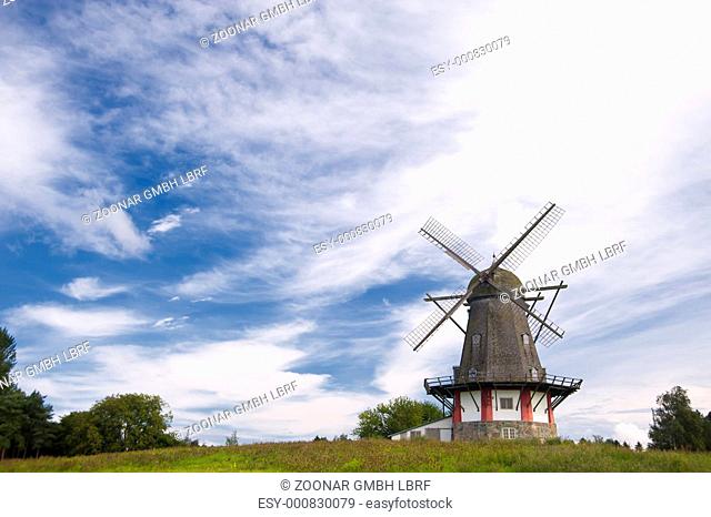 Windmill on the island Bogø, Denmark