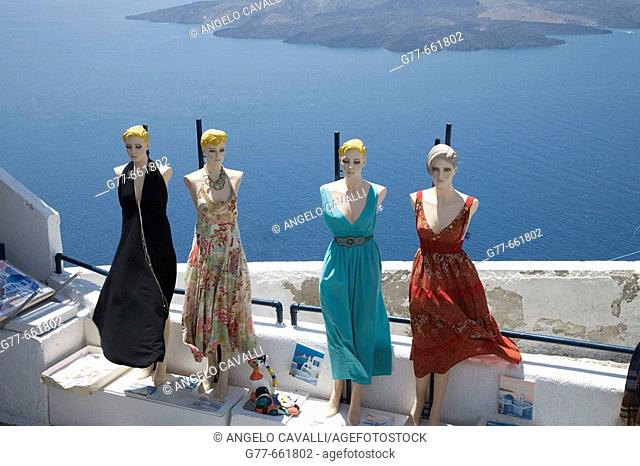 Greece. Cyclades Islands. Santorini. Shop in Fira