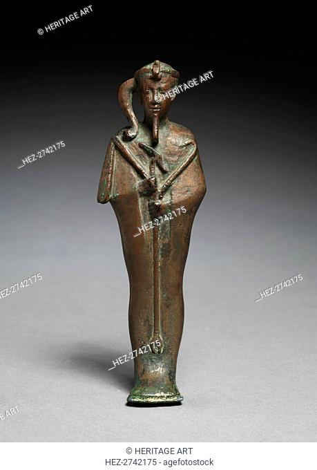Statuette of Khonsu, 664-525 BC. Creator: Unknown