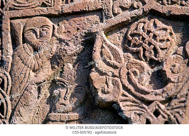 Detail of 'khachkar', Hayravank. Armenia
