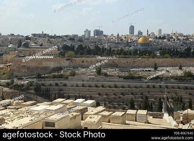 Jerusalem is a city in the Near East, located in the mountains of Judea, between the Mediterranean Sea and the northern shore of the Dead Sea