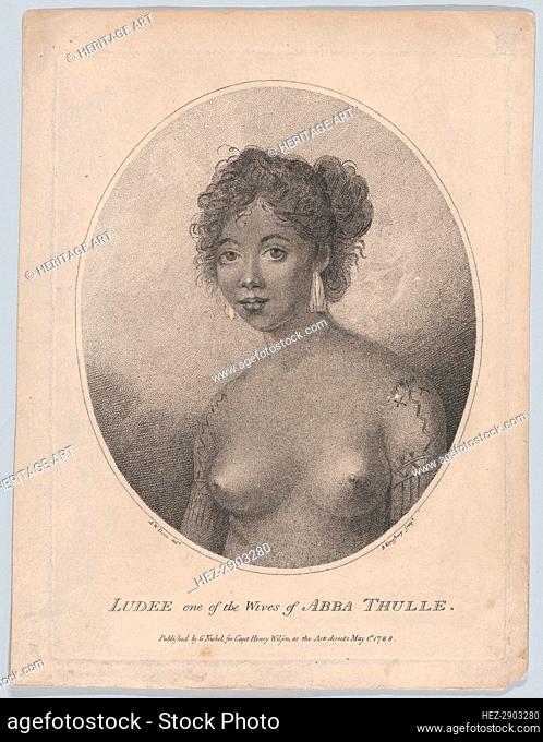 Ludee, One of the Wives of Abba Thulle, May 1, 1788. Creator: Henry Kingsbury