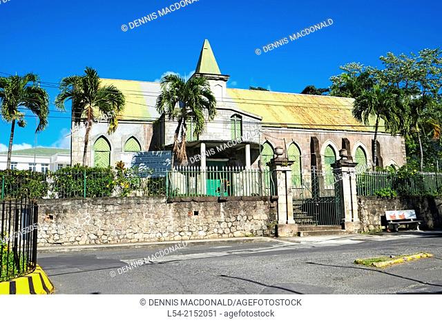 St. George Episcopal Anglican Church Roseau Dominica Nation Caribbean Sea Windward Island