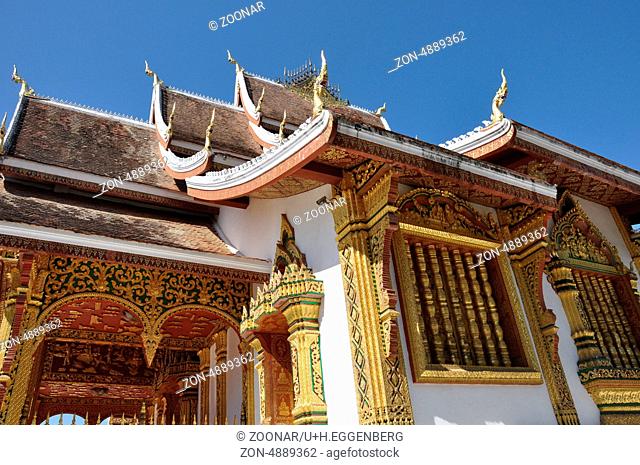 temple in luang prabang, laos