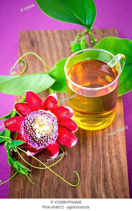 Herbal tea of passiflora