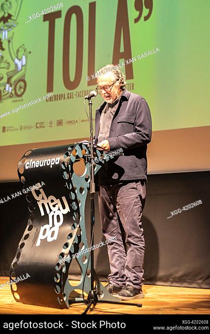 Cineuropa award ceremony for film director Joao Canijo. Santiago, Spain. november 19, 2023. credit: Xan Gasalla