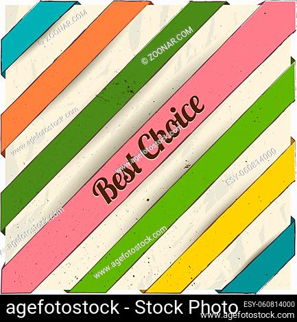 Abstract poster with ribbons. Vector illustration EPS8
