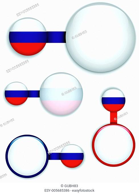 Vector - Russia Country Set of Banners