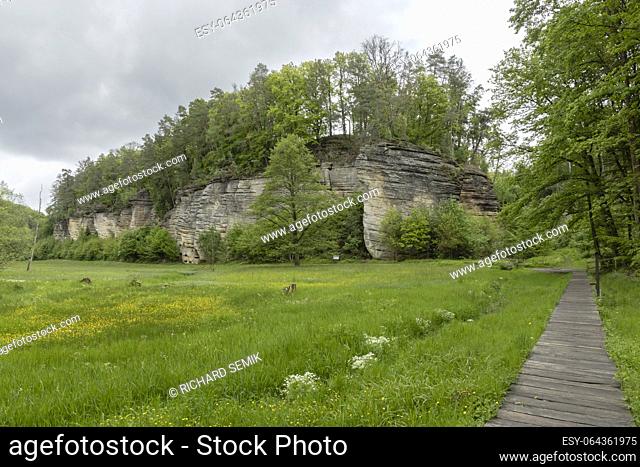 Nature reserve Udoli Plakanek near Kost castle, Eastern Bohemia, Czech Republic