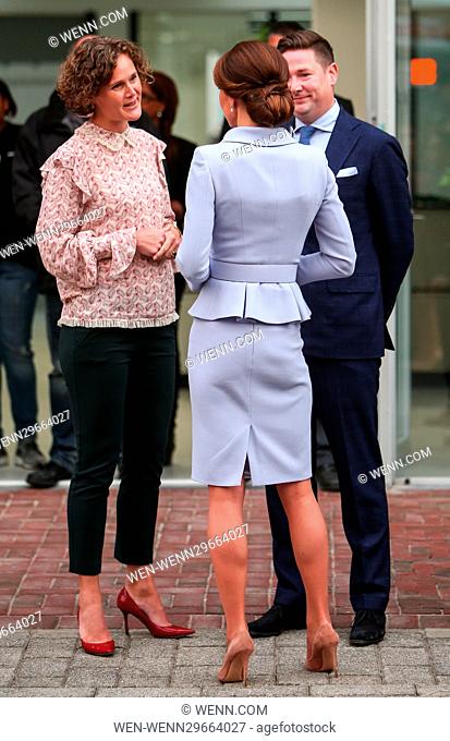 The Duchess of Cambridge leaves Bouwkeet in Rotterdam during her first solo foreign trip Featuring: Catherine Duchess of Cambridge