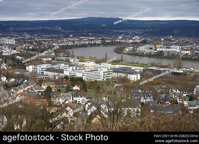 04 January 2023, Rhineland-Palatinate, Koblenz: The campus of the University of Koblenz. One university, two locations and about 160 kilometers in between? This...