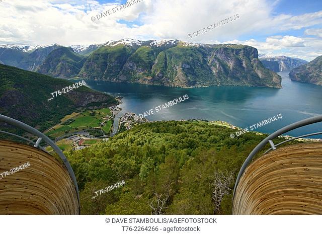 View over Aurlandsfjord, Norway